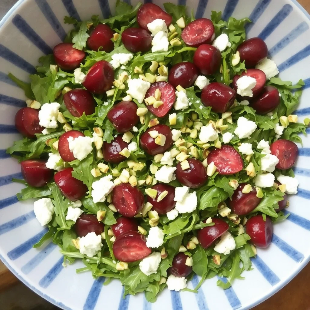 Grilled chicken & cherry salad