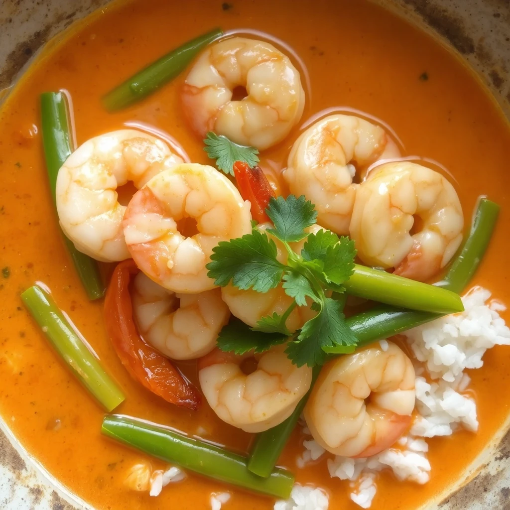 Thai prawn curry